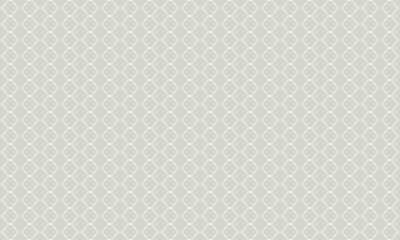 縦に広い白いモロッカン模様の灰色の壁紙