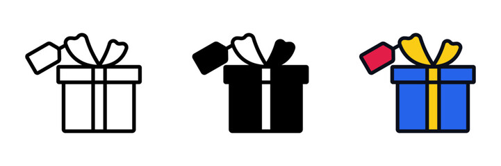 Gift Box is a shopping symbol representing presents, surprises, and special packaged items for customers.