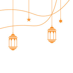Ramadan kareem lanterns vector design