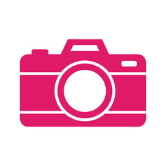 Pink camera icon