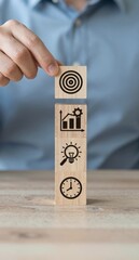 Business Strategy Planning Target, Growth, Idea, and Time Management