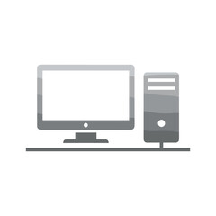 Desktop Computer Illustration