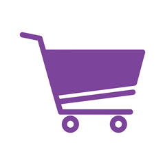 Purple shopping cart icon