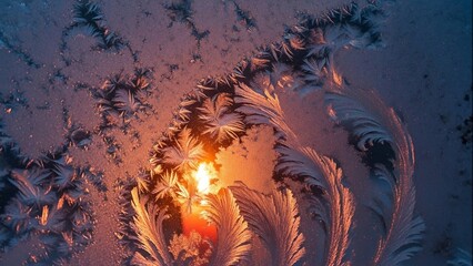 Vibrant Fractal Art with Orange Center.