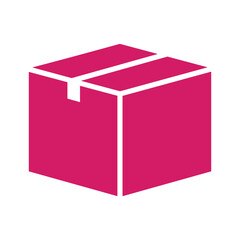 <Pink Box with White Outline>