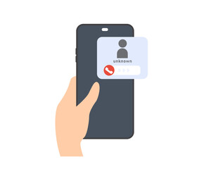 A hand holding a smartphone with a digital ID card on the screen against a clean white background.