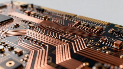 Closeup of a circuit board