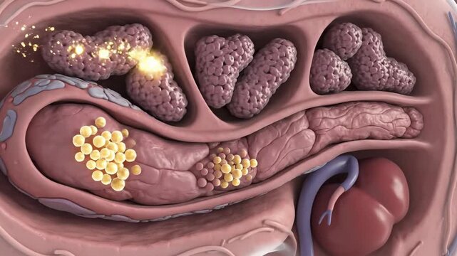 Medical Visualization of Human Juxtaglomerular Apparatus and Granules
