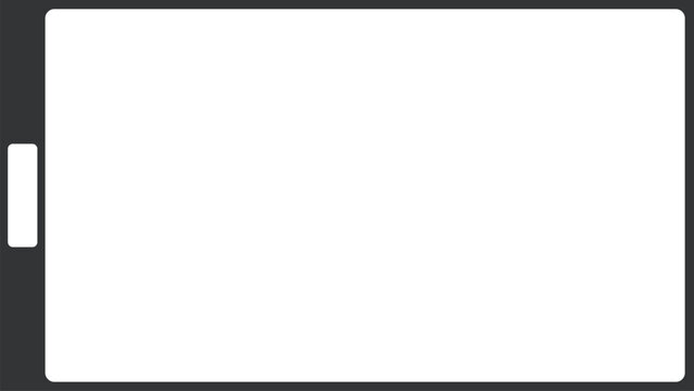 8mmネガフィルムをイメージした穴が1つのシンプルなフレーム素材（アスペクト比16:9）
