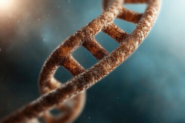 Abstract image of biotechnology and Islamic ethics exploring faith-based morality