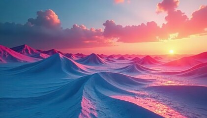 Crimson, white, and blue stripes ripple; sunset hues paint the sky , liberty, USA