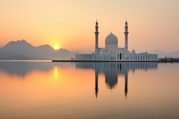 Naklejka premium Islamic financial ethics concept showing responsible wealth management and faith