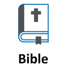 Fototapeta premium Bible Vector icon which can easily modify or edit