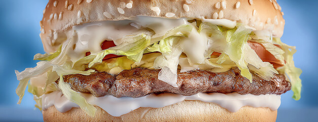 delicious burger, AI generated