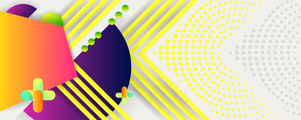 New color 2026 Dancing Cloud background with geometric elements, lines and dots for text, universal design, banner concept