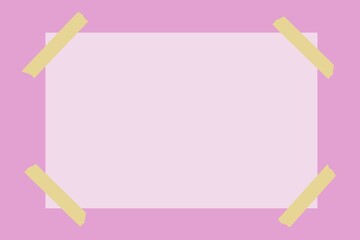 pink frame for text.pink paper background 