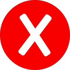 Obraz premium red and white cross