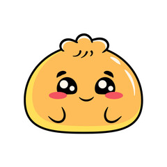 a food similar to buns that has been cooked to brownish in the shape of a cartoon