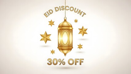 Eid discount offer with lantern