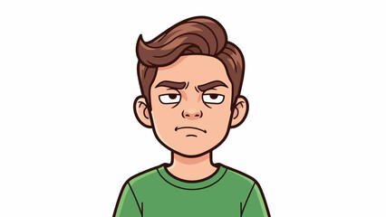 Obraz premium Frustrated Young Man With Angry Expression Looking Directly At Camera, Expressing Negative Emotion