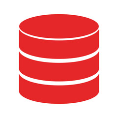 Red Cylinder Icon