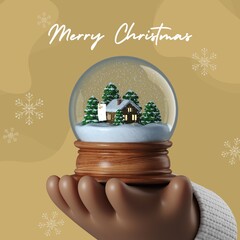 christmas gift box with snowman Christmas 