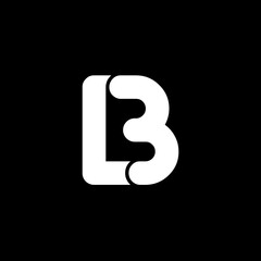 B Letter  logo illustration 