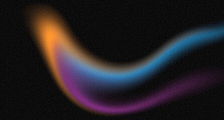 Light trail vibrant abstract line neon wave glowing and on black background Ideal for digital art, wallpapers, or futuristic designs. © GradiENT Noise