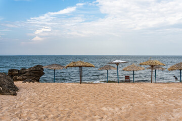 The beach of Ponta de Pedras, on the banks of the Tapajos River in Alter do Chao, state of Para in Brazil