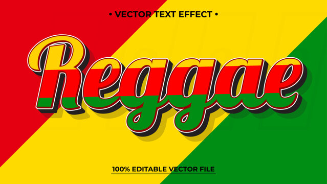 Vibrant Reggae Text Effect in Red, Yellow, and Green