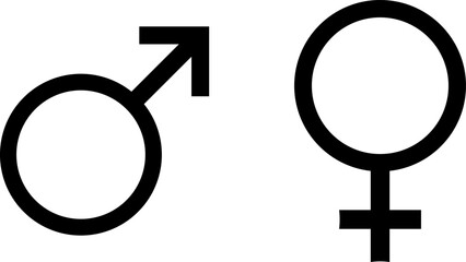Simple Gender Symbol Outlines , Mars and Venus Icons © mohammad