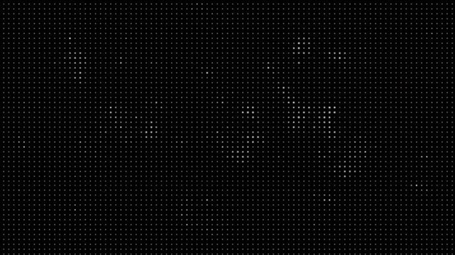 Minimal Animated Grid of Dots Presentation Background with Algorithmic Pattern Generation