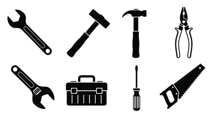 Abstract design featuring dark shapes and a gradient effect silhouette