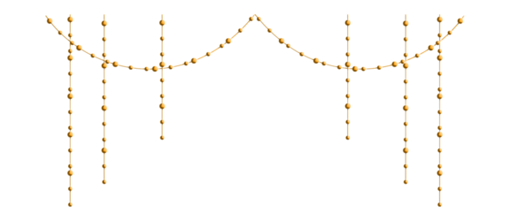 Luxury Golden Hanging Bead Decoration