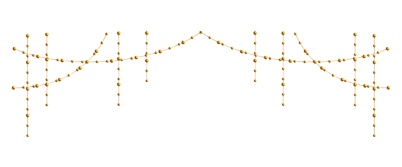 Luxury Golden Hanging Bead Decoration