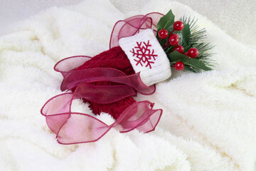 Christmas Concept, Snowflake Stocking Charm