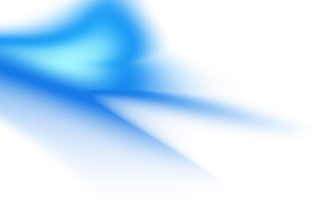 Soft crossed blue blur gradient X-shape isolated