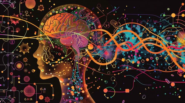 Autoimmune thyroiditis: scientific illustration mapping genetic predisposition to autoimmune thyroiditis, HLA gene variants, environmental triggers, immune system dysregulation cascade