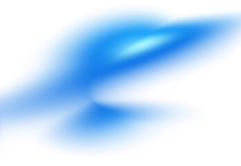 Abstract blue blur gradient nebula cloud isolated