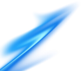 Sharp blue blur gradient diagonal beam ray isolated