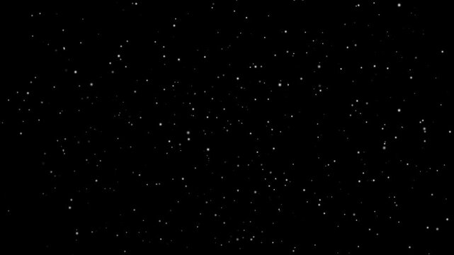 A seamless starfield galaxy tunnel loop featuring white glowing stars on a deep black background. Perfect for hyperspace travel, sci-fi animations, VFX, cosmic scenes, space exploration videos