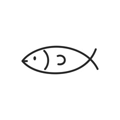 シンプルな魚のアイコン