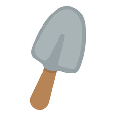 Illustration of a Small Metal Shovel