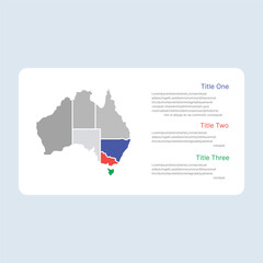 Australia Map Info Graphic Visualization 
