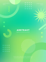 Naklejka premium Gradient Geometric Abstract Background Vector