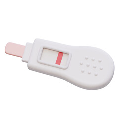 negative Pregnancy Test Device cartoon style 3D graphic
