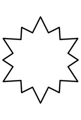 Abstract Decorative Shapes Black Vector