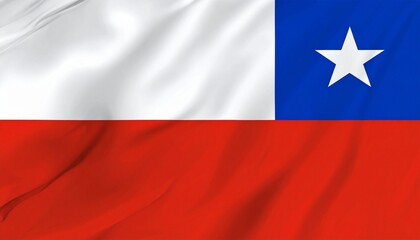 Fototapeta premium flag of Chile 