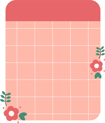 Colorful blank sticky notes with flower and leaves. Collection of colorful blank paper shapes, memo stickers, reminder labels, and message banners.