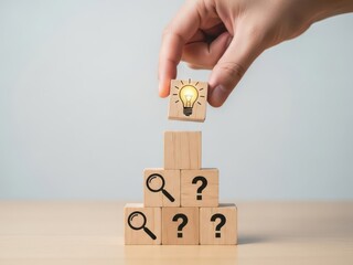 Solving problem with creative idea and innovation